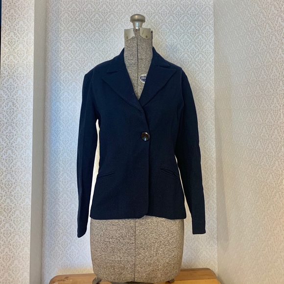Vintage Jackets & Blazers - Vintage original navy 1940s wool blazer